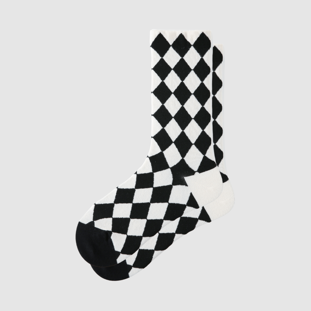 Women's Checkered Crew Socks – Renaissance Socks
